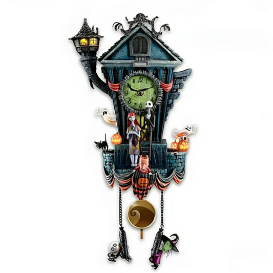 SPOOKYCLOCK - OROLOGIO DA PARETE DI HALLOWEEN, INCUBO PRIMA DI NATALE
